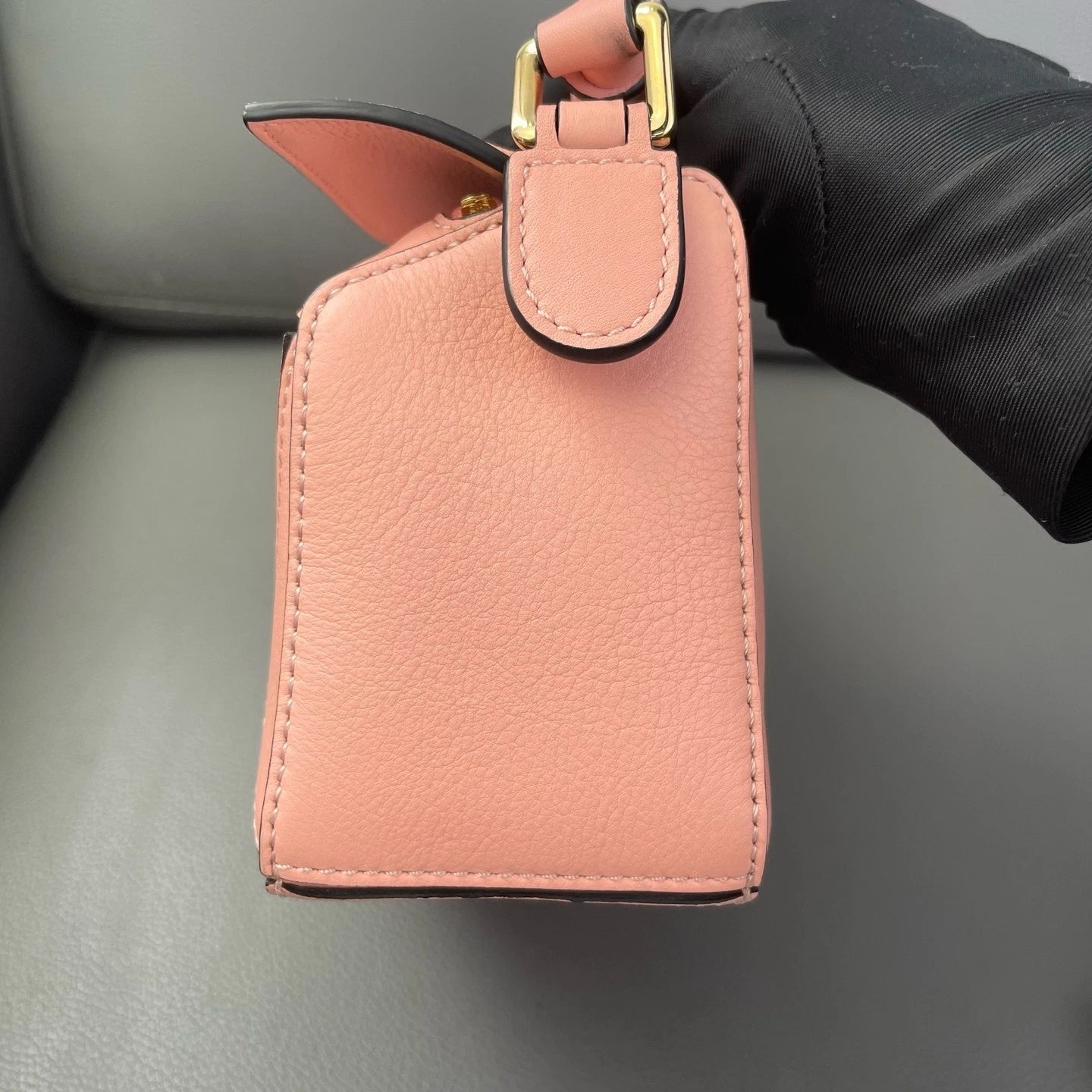 Loewe 2021 Calfskin Puzzle Mini Pink Geometric Handbag Crossbody For Women