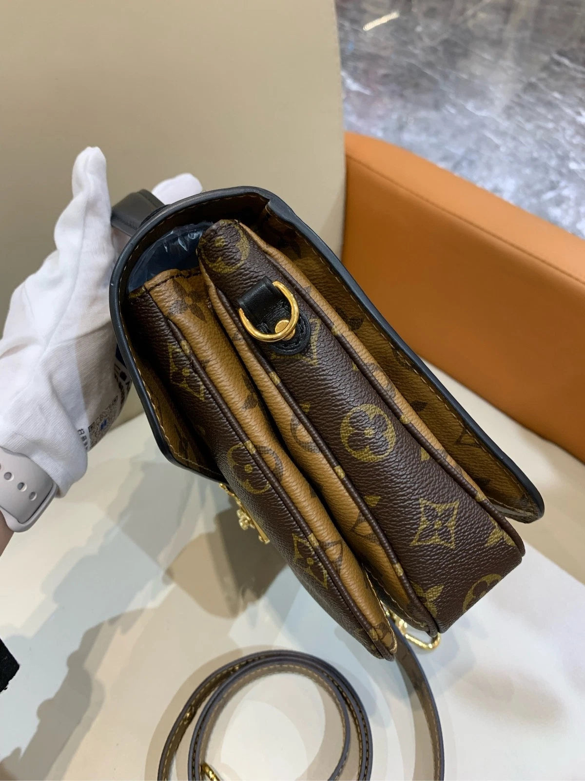 Louis Vuitton Canvas Colorblock Messenger Bag For Women