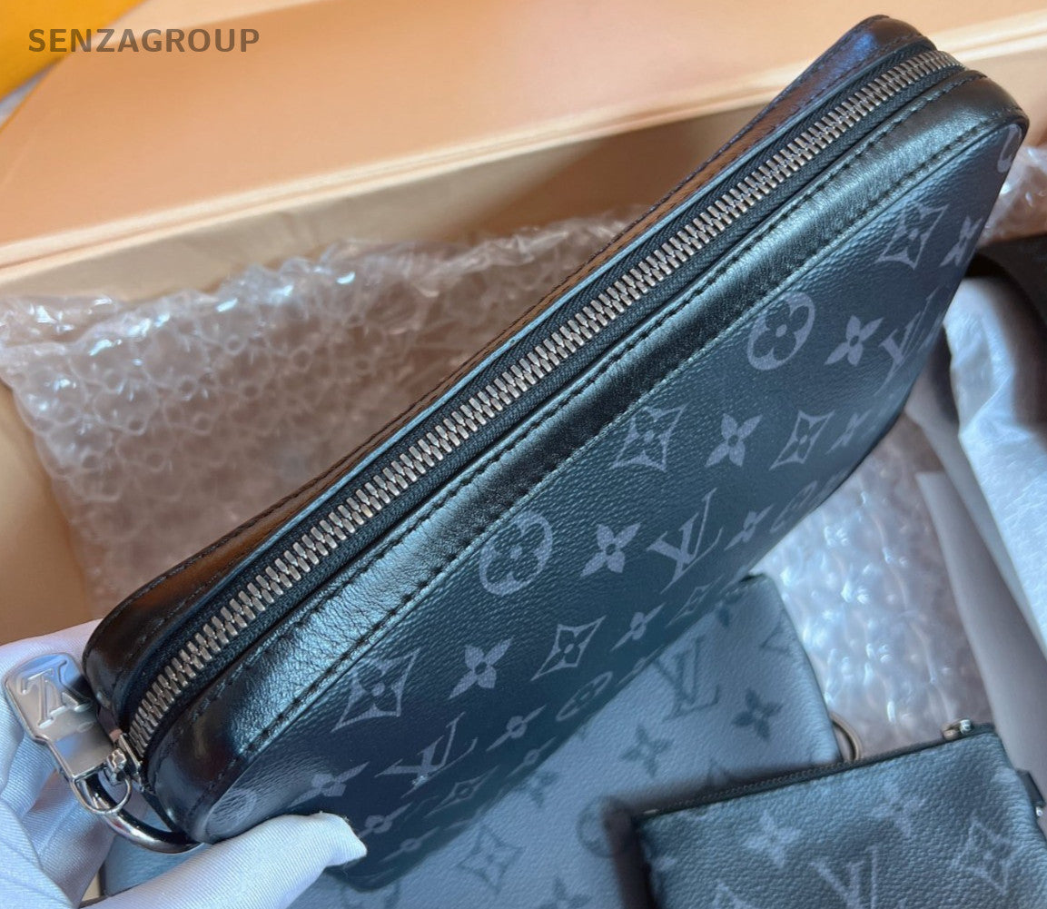 Louis Vuitton Trio Black Monogram Shoulder bag Crossbody Almost Brand NEW