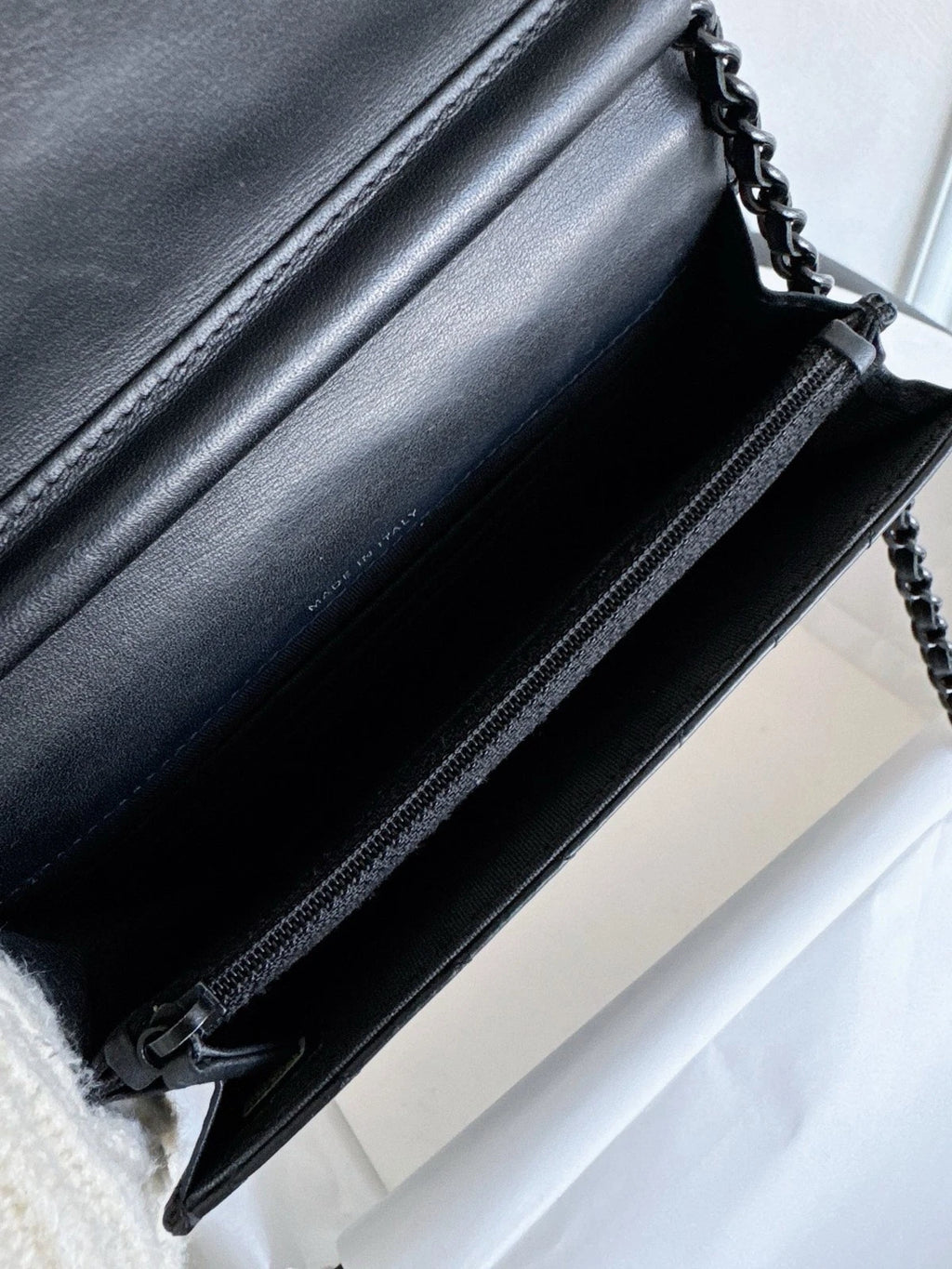 Chanel 2.55 WOC Calfskin Chain Shoulder Crossbody So Black Women Classic