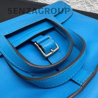 Hermès Halzan Mini Blue Silver Handbag Shoulder Bag Women Classic