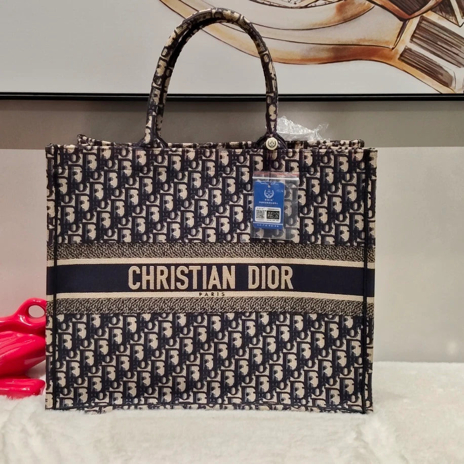 Dior Oblique Monogram Large Tote Bag For Women