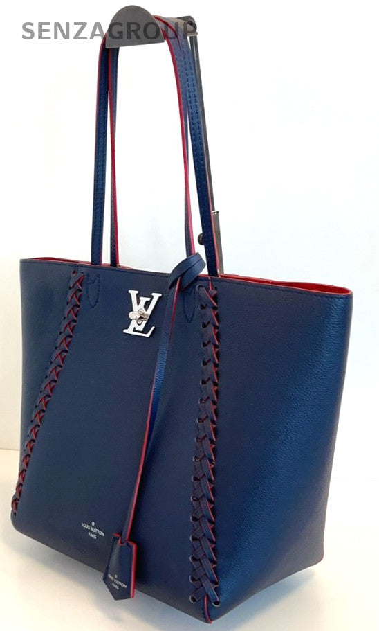 Louis Vuitton Lockme tote Navy Blue Shoulder Handbag Women