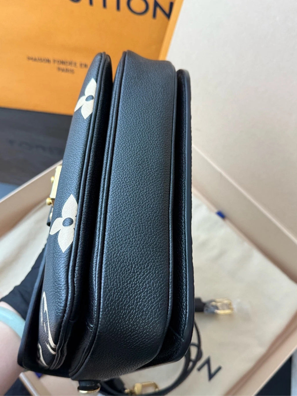 Louis Vuitton Women's Black &amp; White Messenger Bag