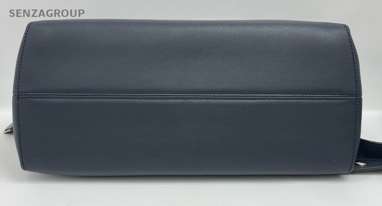 Fendi By the way MM Top Handle Shoudler Crossbody Bag Blue Women