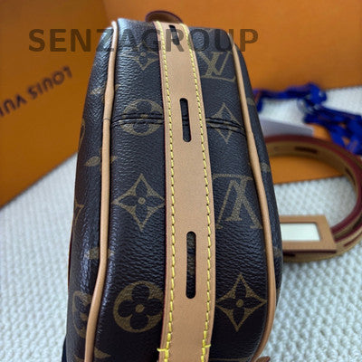 Louis Vuitton Monogram Soft Round Brown Gold Buckle Shoulder Crossbody Bag