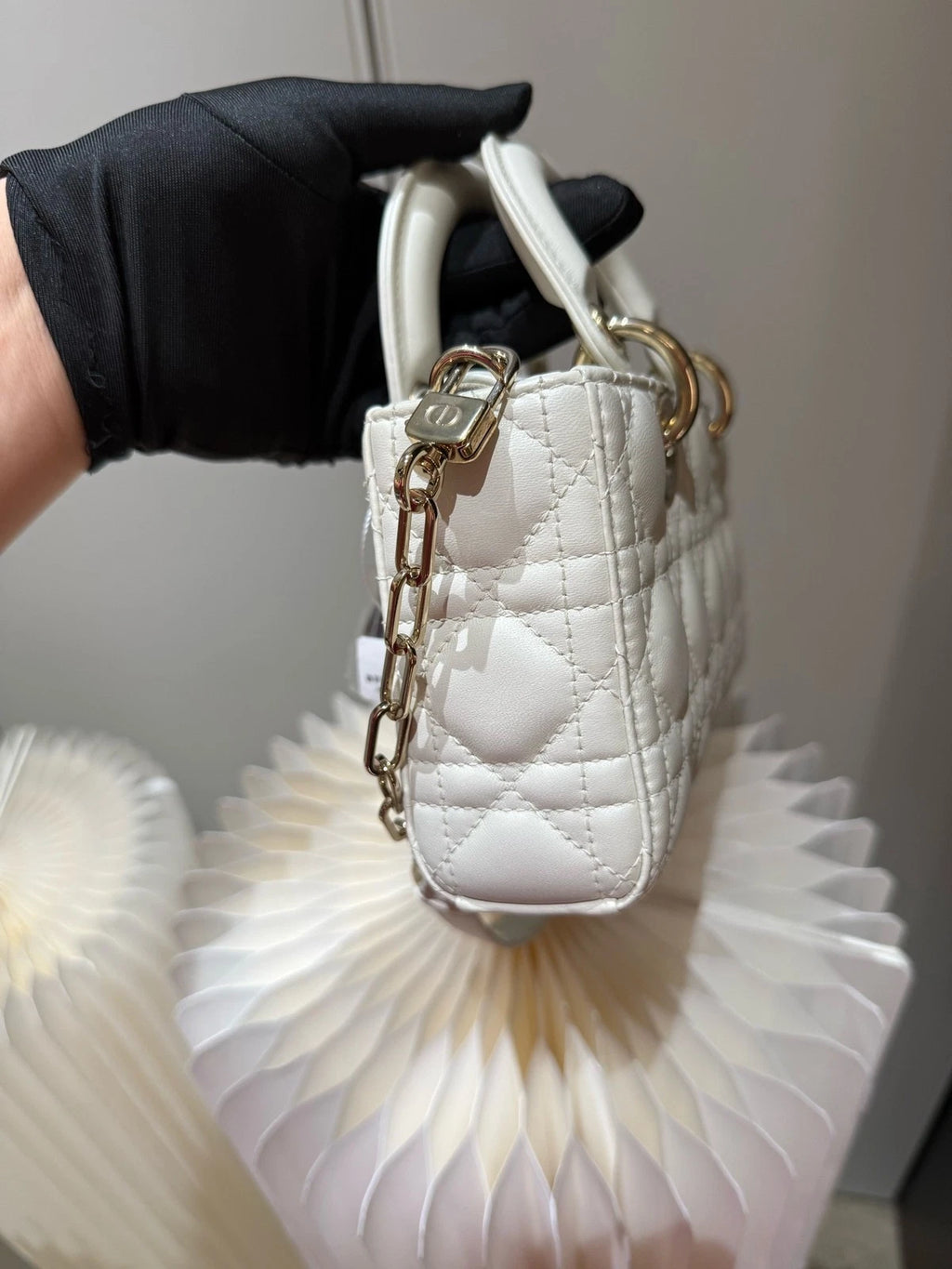 New Dior Djoy Small Calfskin White Shoulder Crossbody Bag For Women