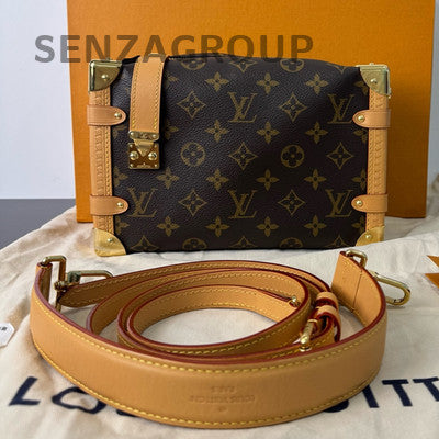 Louis Vuitton Medium Side Trunk Monogram Shoulder Crossbody Bag Classic Women's