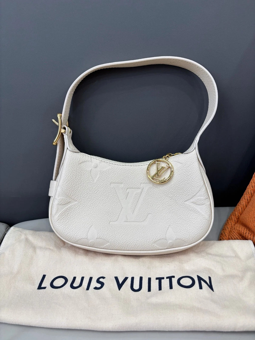 Louis Vuitton Mini Moon Hobo Shoulder Bag Off White Empreinte Monogram