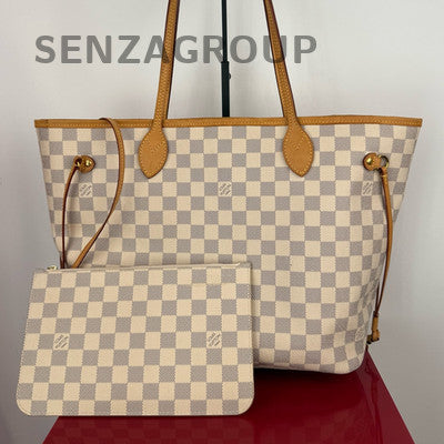 Louis Vuitton Neverfull MM Damier Ebene Tote Shoulder Bag Classic Women