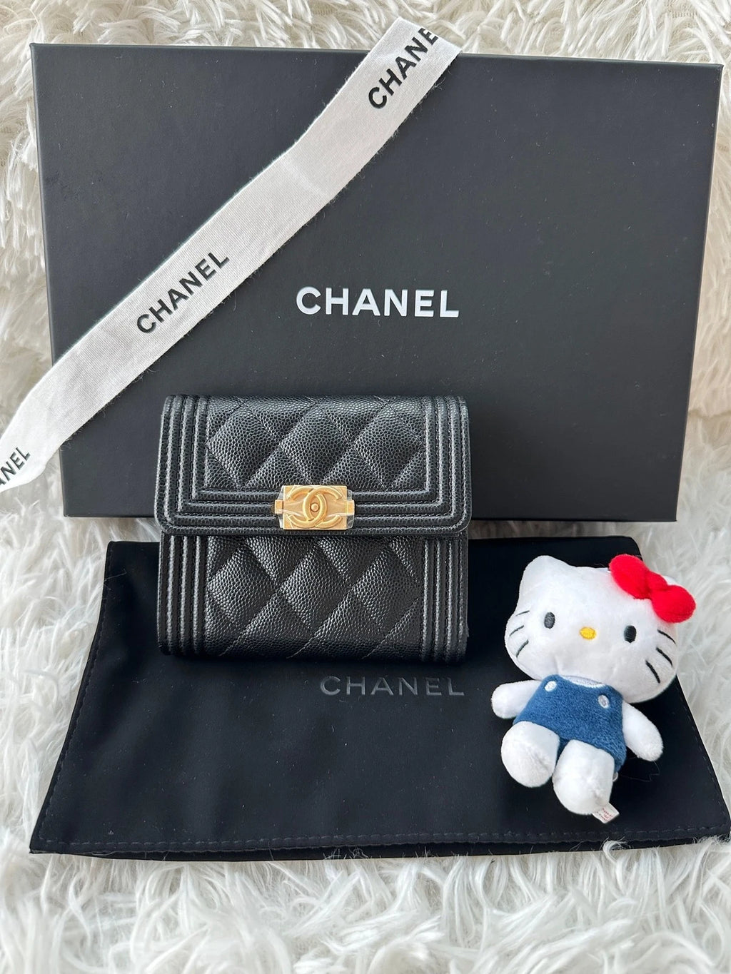 New Authentic CHANEL LeBoy Calfskin Wallet For Women