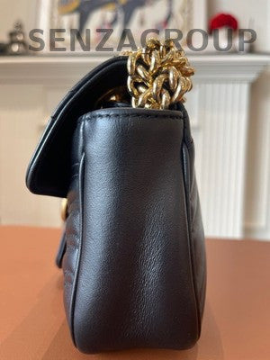 Gucci Marmont 22 Black Gold Chain Shoulder Crossbody Bag Classic Fashion