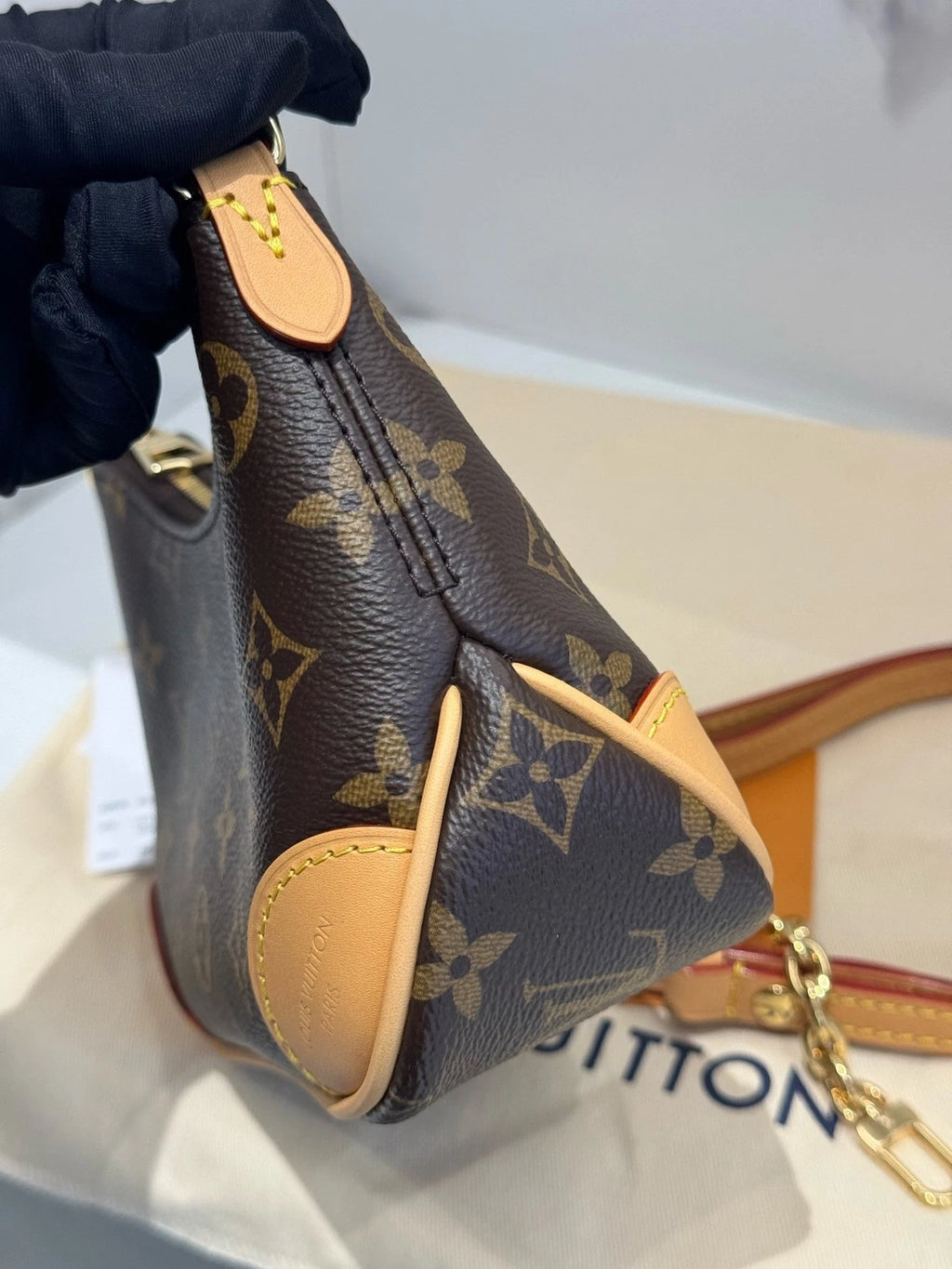 Louis Vuitton Nano Boulogne Monogram Canvas Shoulder Bag Women