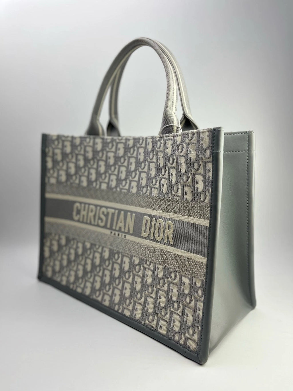 Dior New Gray Monogram Canvas Crossbody Bag For Women