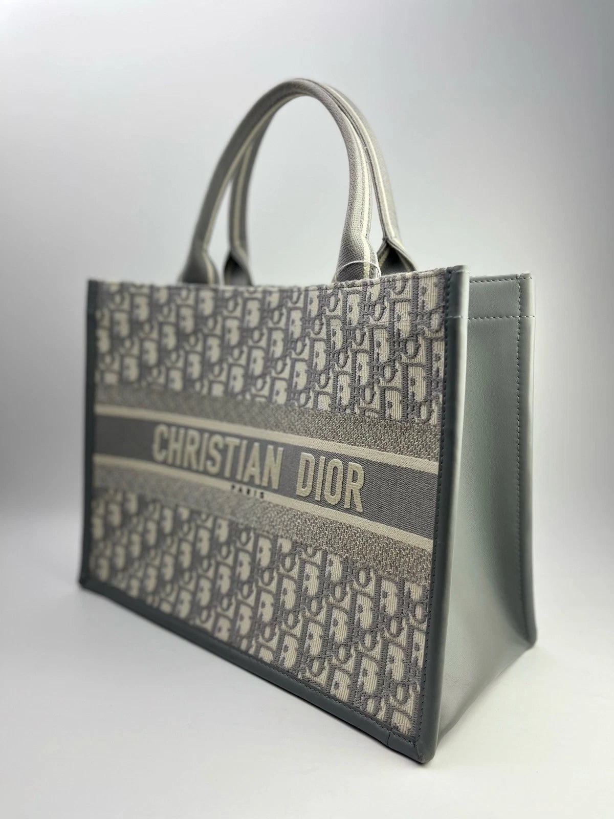 Dior New Gray Monogram Canvas Crossbody Bag For Women