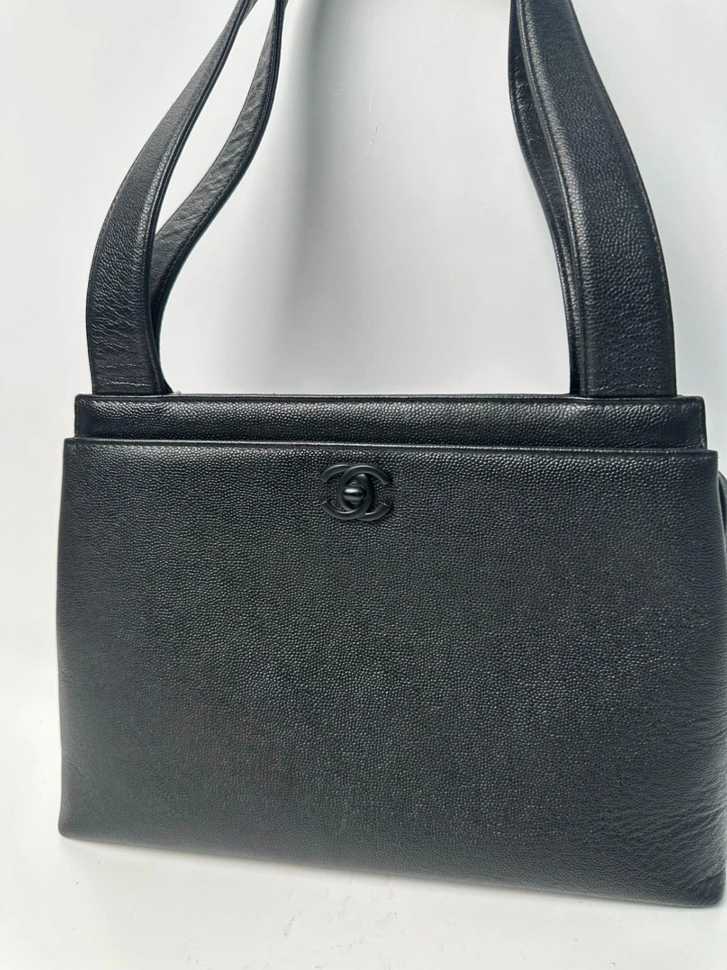 SJ0001 WZ00019 Chanel Kelly Turnlock Tote Z