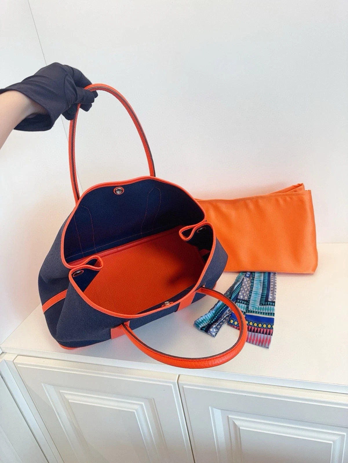 Hermes Garden Party36 Canvas Tote Bag For Women