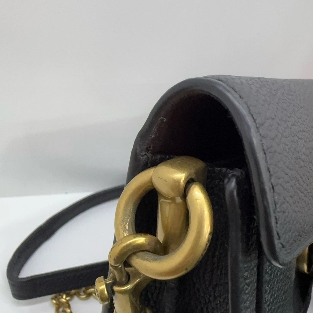 Coach Tabby 20 Mini Black Leather Shoulder Crossbody Bag For Women