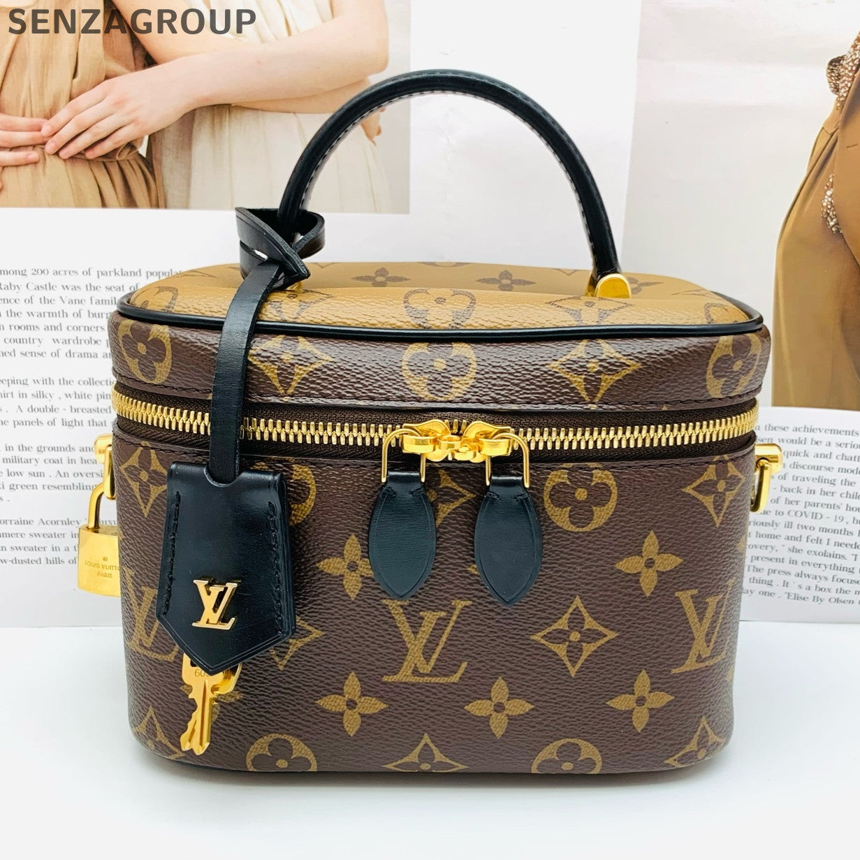 Louis Vuitton Monogram Cosmetic Pouch Chain Shoulder Bag Women's Classic