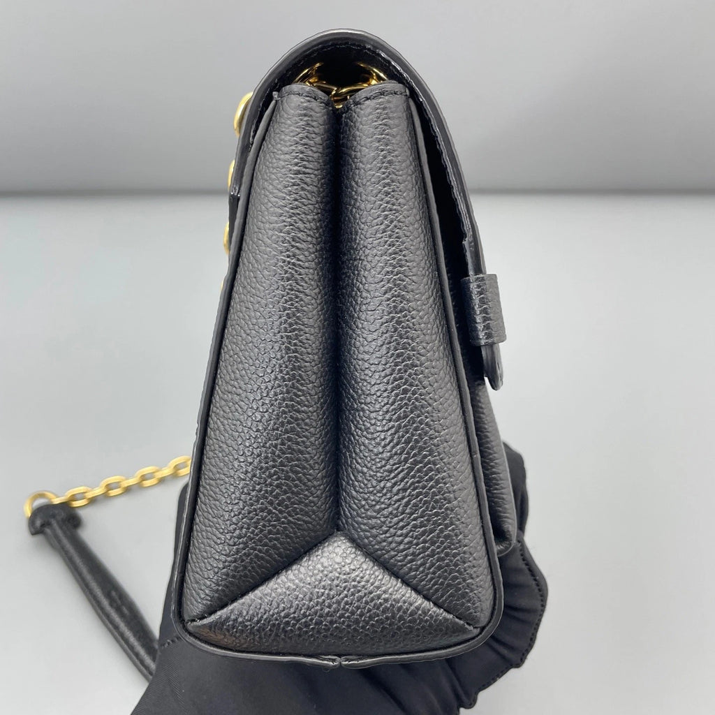 Louis Vuitton Vavin BB Chain Shoulder Bag Black Gold Hardware Women