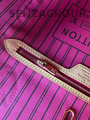 Louis Vuitton Monogram Neverfull MM Tote Shoulder Bag Classic Women