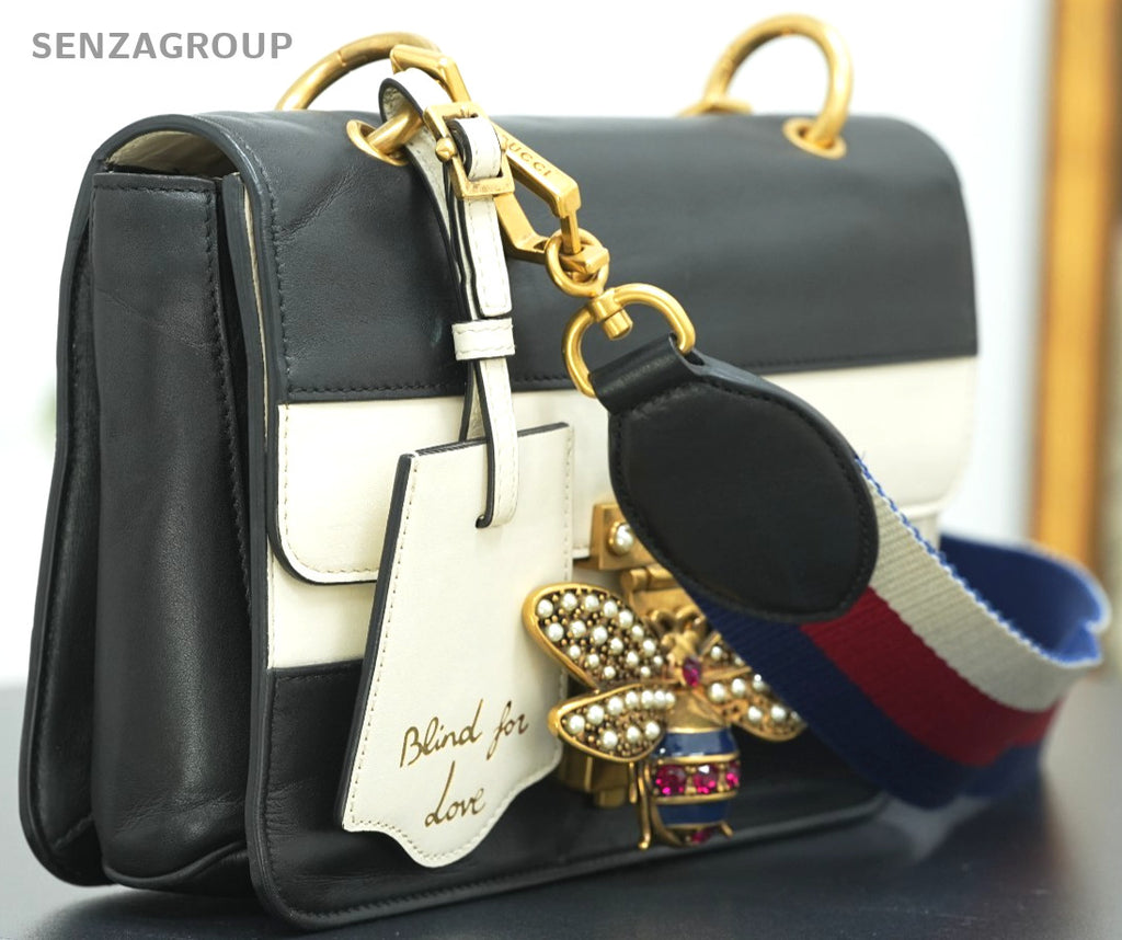 GUCCI Queen Margaret Bicolor Black White Shoulder bag Crossbody