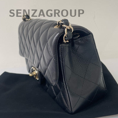Chanel Classic Flap Mini Black Gold Quilted Chain Shoulder Bag