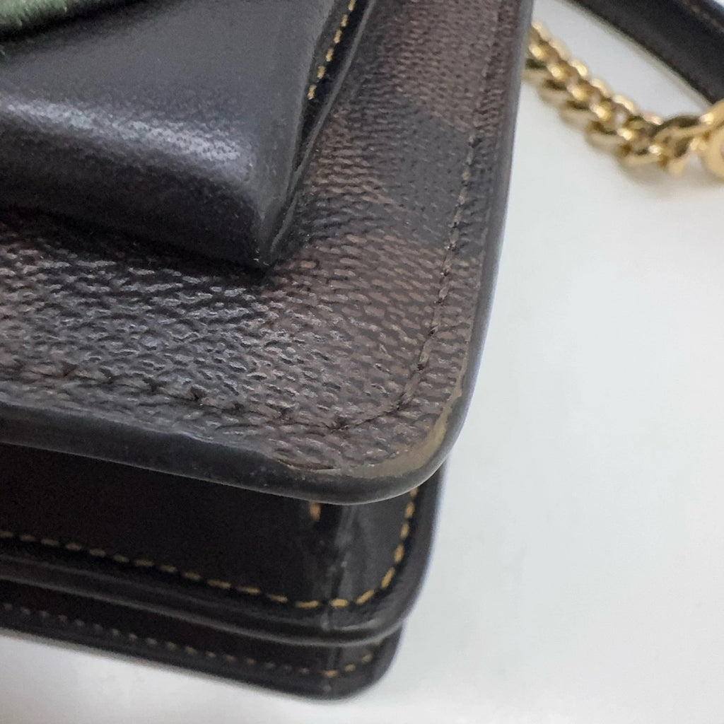 Coach Klare22 Monogram Canvas Leather Chain Shoulder Crossbody Bag For Women
