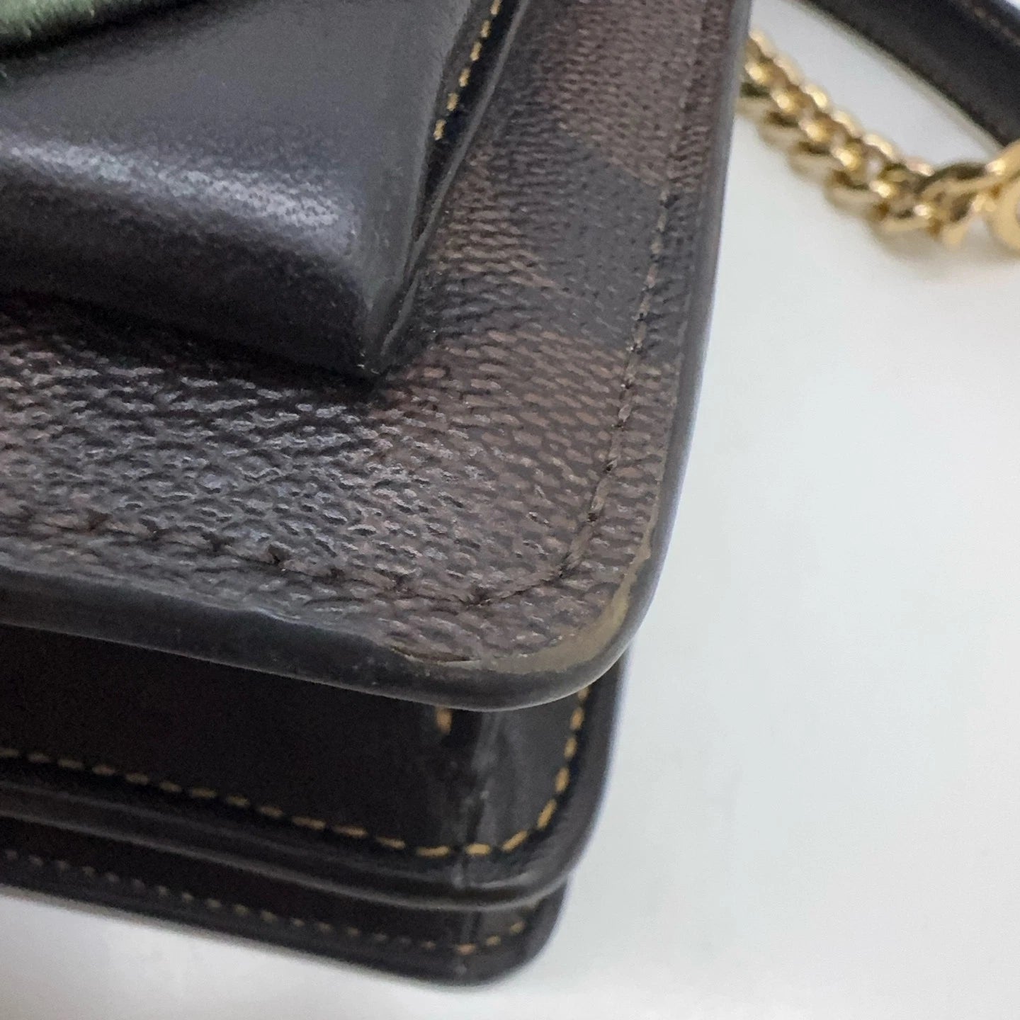 Coach Klare22 Monogram Canvas Leather Chain Shoulder Crossbody Bag For Women