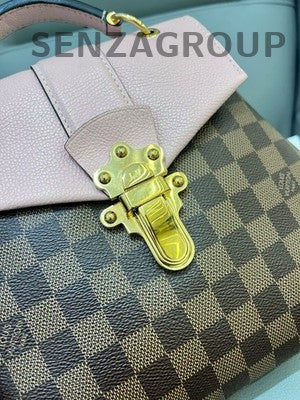 Louis Vuitton Damier Azur & Pink Clapton Backpack Gold Hardware Women's