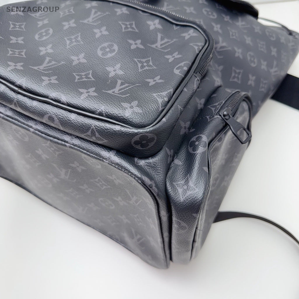 Louis Vuitton Trio Monogram Backpack Black Unisex Adults Classic