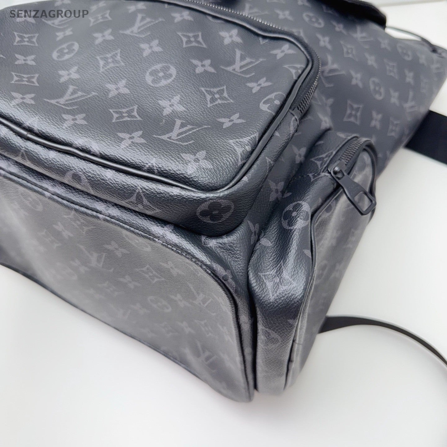 Louis Vuitton Trio Monogram Backpack Black Unisex Adults Classic