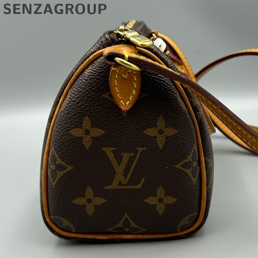 Louis Vuitton Speedy Nano Monogram Brown Women's Classic Handbag