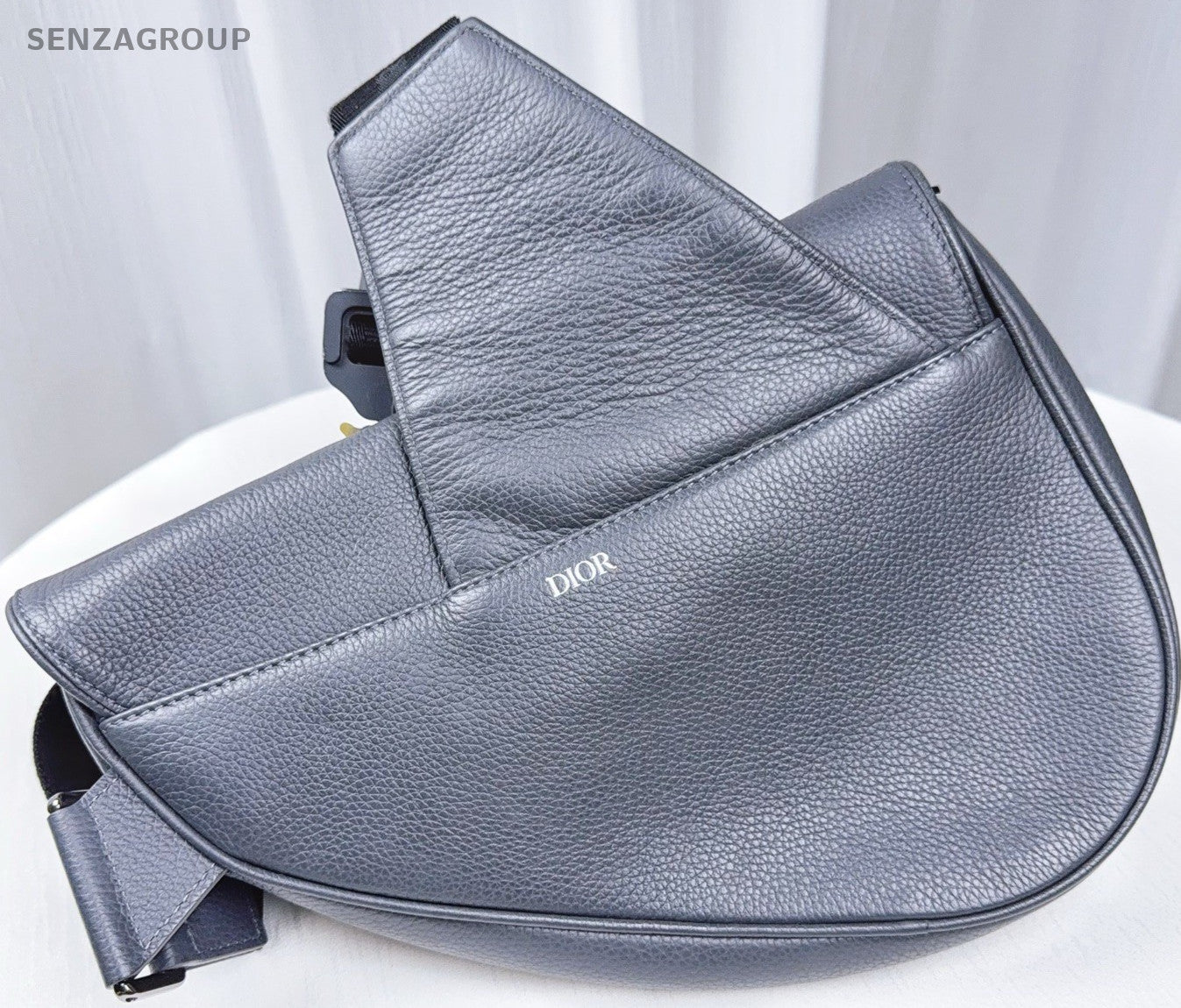 Christian Dior Saddle 1947 Dark Gray Shoulder bag Calfskin