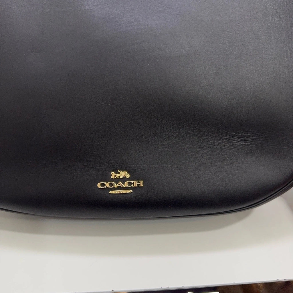 Coach Black Leather Handbag Shoulder Crossbody Bag For Women