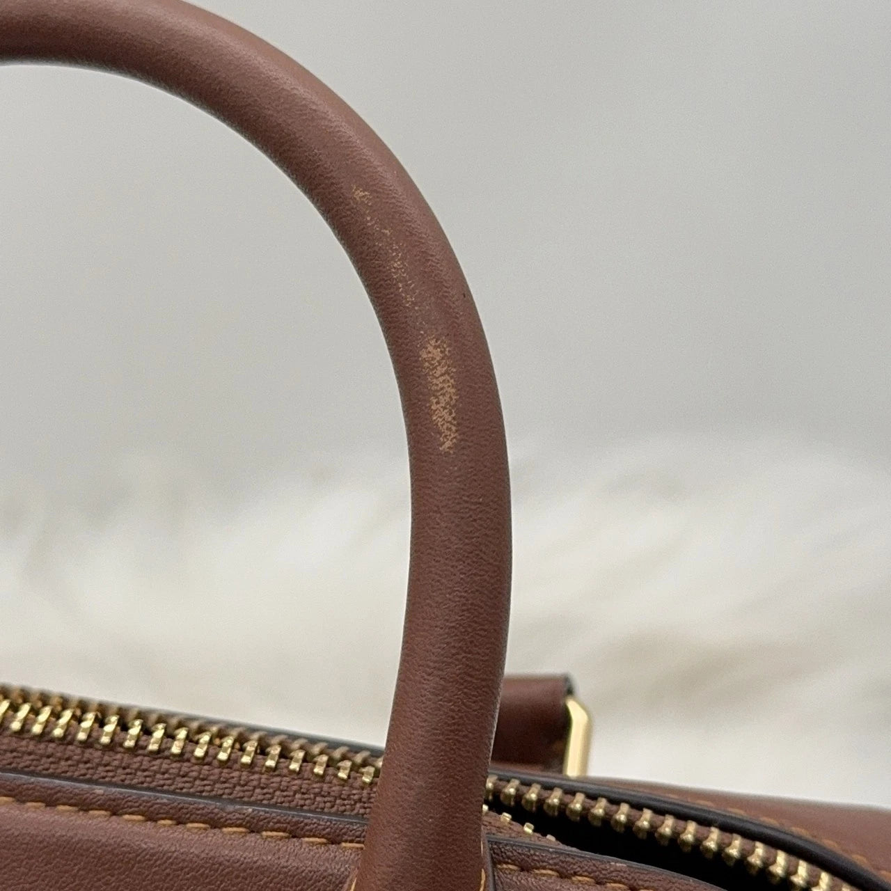 Coach Brown Signature Boston Crossbody Handbag Shoulder Bag For Women
