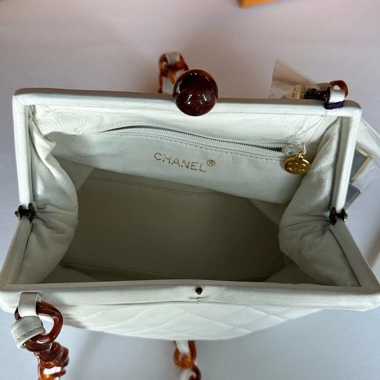 CHANEL Vintage Acrylic Crossbody Bag For Women