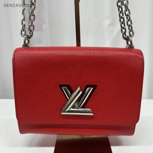 Louis Vuitton Twist Epi Leather Red with silver Shoulder Crossbody bag