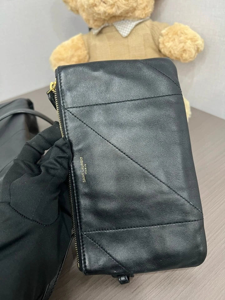 Saint Laurent Black Leather JAMIE Shoulder Bag For Women