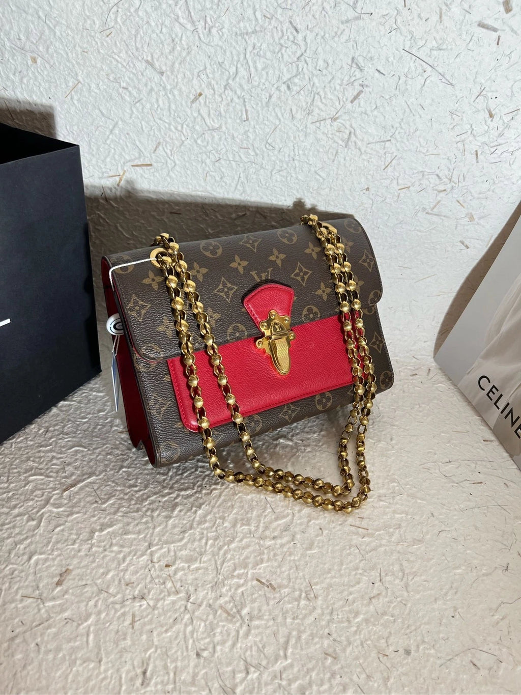 Louis Vuitton Victoire Chain Shoulder Bag For Women