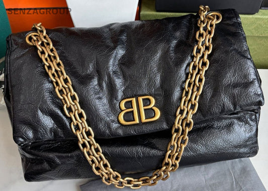 Balenicaga Monaco Medium Black gold Shoulder bag Crossbody Almost brand new