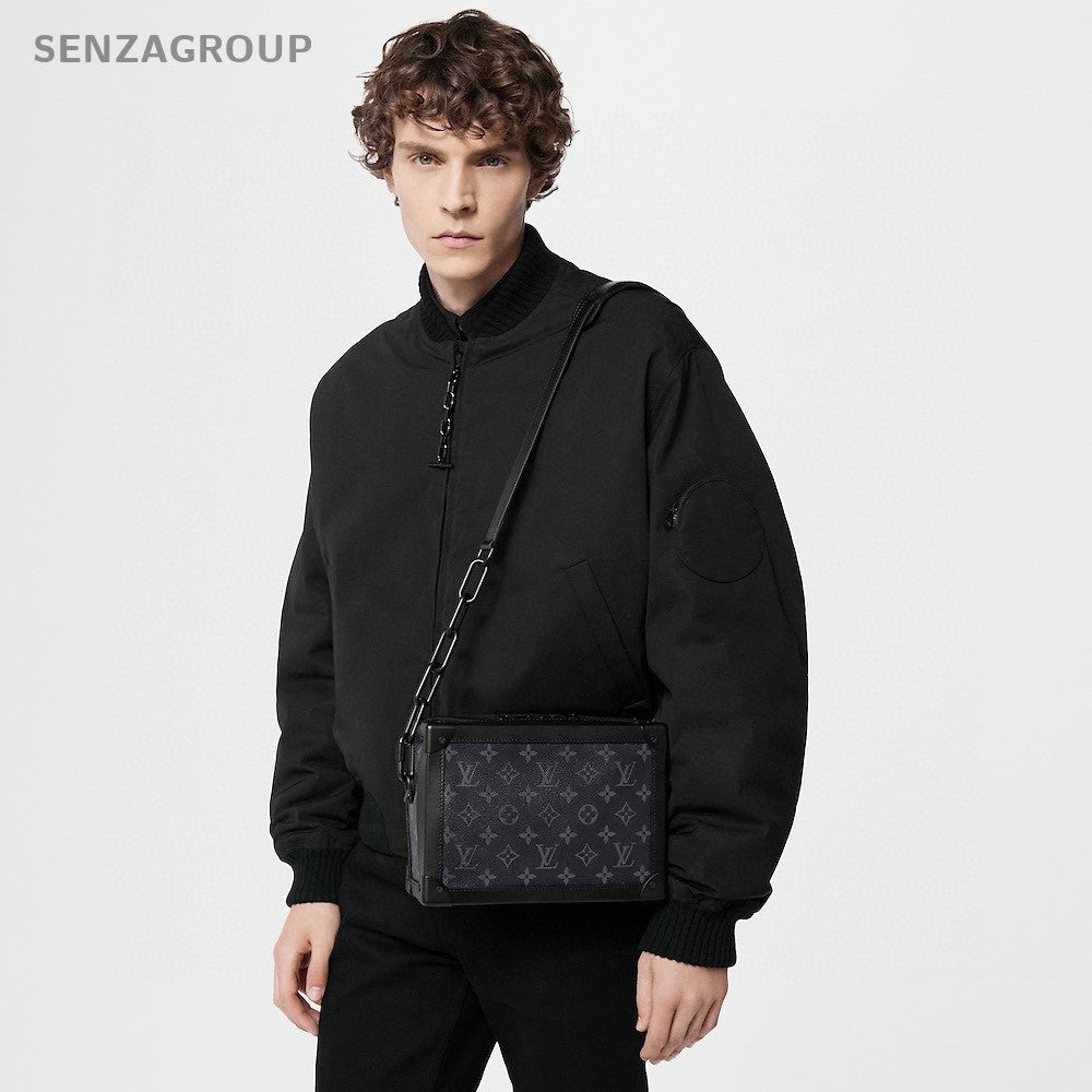 Louis Vuitton Soft Trunk Box MM Monogram Shoulder bag All Black Classic