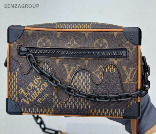 Louis Vuitton Nigo Soft Trunk Mini Monogram Shoulder Bag Crossbody Women Classic