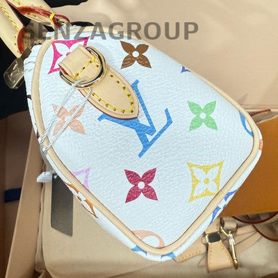 Louis Vuitton Speedy Nano White Multicolor Handbag - Women's Classic