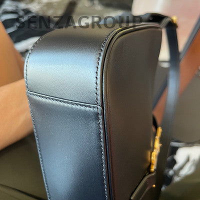 Saint Laurent YSL Black Gold Hobo Shoulder Bag - Classic Fashion Women
