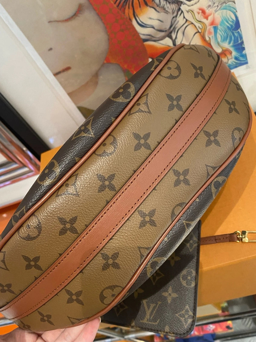 Louis Vuitton Loop Monogram Canvas Shoulder Bag Excellent