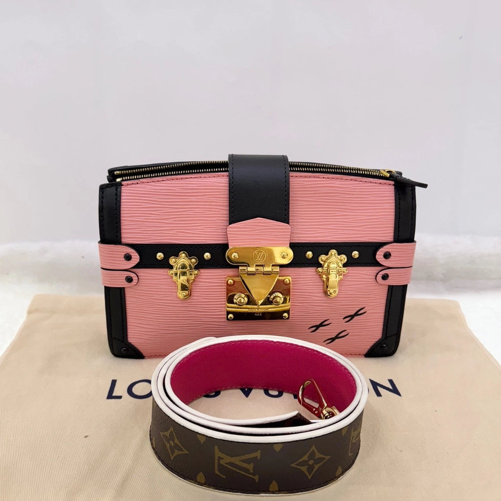 Louis Vuitton Pink Epi Trunk Clutch For Women