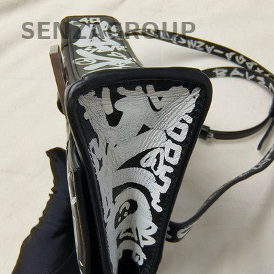 Balenciaga Classic Black White Shoulder Crossbody Bag for Women