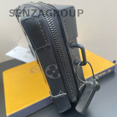 Louis Vuitton Monogram Trunk Shoulder Crossbody Bag Black Unisex Classic