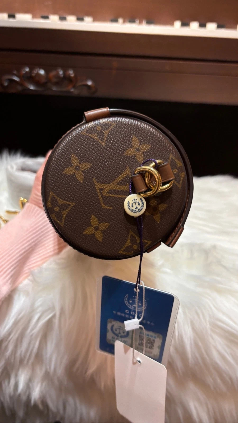 Louis Vuitton Canvas Papillon Cylinder Handbag For Women